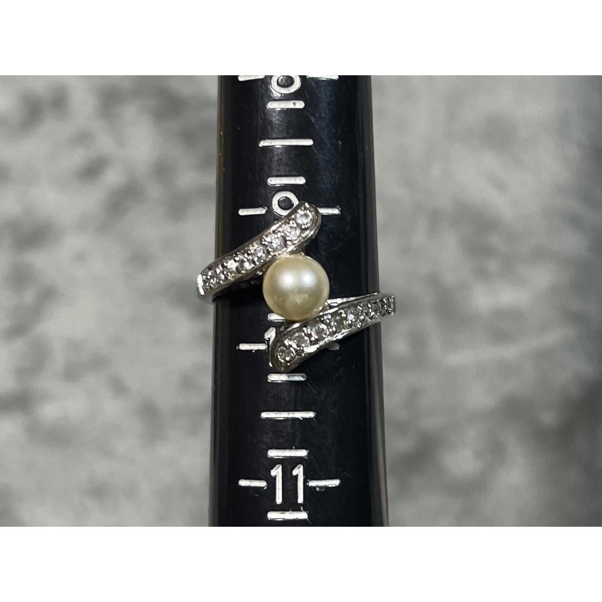 Vintage Rj Graziano Sterling Silver 925 Dress Ring By Avon Sz 95 Pearlesque Cz 32$